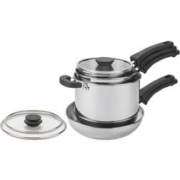 Prestige Nests Stackable 5 Cookware Set with lid