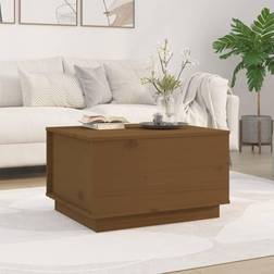 vidaXL 60x50x35 massivt fyrretræ gyldenbrun Sofabord