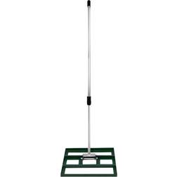 T-Mech Livellatrice 50cm x 32cm Rastrello Acciaio Verde 1,2-1.9m Manico Estensibile Facile