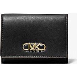 Michael Kors Parker Medium Leather Tri-Fold Wallet - Black