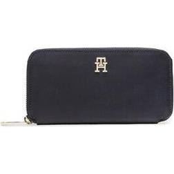 Tommy Hilfiger Textured Monogram Wallet - SPACE BLUE