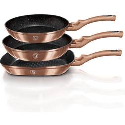Berlinger Haus Padelle Metallic Line Rose Gold Edition 3 Pezzi Set di pentole