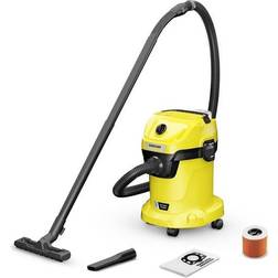 Kärcher Aspirateur Eau Et Poussières Sans Fil WD 3-18 V-17/20 + Set Batterie Et Chargeur 18V / 2.5Ah - Jaune