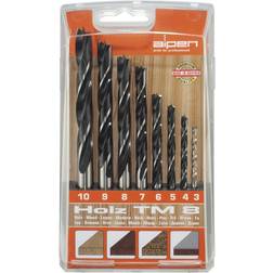Alpen Träborrsats 8-Pcs 3-10Mm Holz