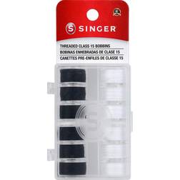 Singer Â Threaded Class 15 Bobbins in Black MichaelsÂ Black One Size