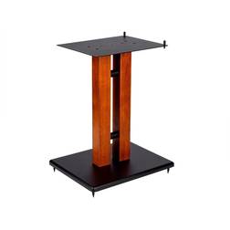 Monoprice 18in Cherry Wood Speaker Stand with Adjustable Top Plate