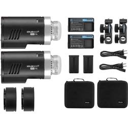 Flashpoint XPLOR 300 Pro TTL R2 Battery-Powered Outdoor Flash 2 Pack