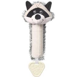 BabyOno Squeaky Toy with Teether squeaky toy with biting part Racoon Rocky 1 pc