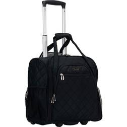 Rockland Black Melrose Wheeled Underseat Carry-On