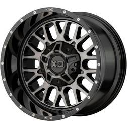 XD Wheels XD842 Snare, 20x9 with 5x127 5x139.7 Bolt Pattern Gloss Black Tint