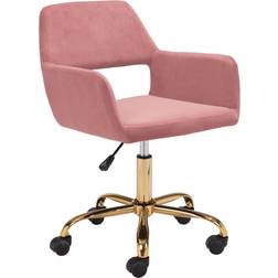 Zuo Pink Office Chair