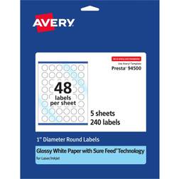 Avery Round Labels with Sure Feed