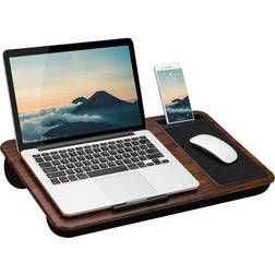 LapGear Home Office Lap Desk for up to 15.6 Laptops Espresso Wood