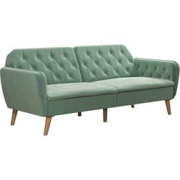 Novogratz Tallulah Memory Light Green Velvet Soffa 210.8cm 2-sits