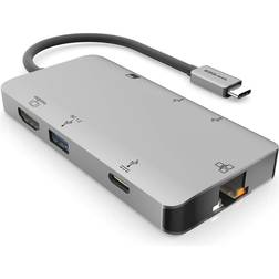 Ezquest USB-C Multimedia Hub Adapter 8 Ports