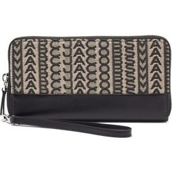 Marc Jacobs The Monogram Jacquard Continental Wristlet Wallet - Black