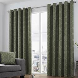 Curtina Camberwell Jacquard Lined Eyelet