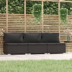 vidaXL 3-personers hynder polyrattan Sofa