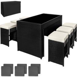 tectake Polyrattan loungesæt Ibiza Barsæt