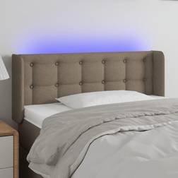 vidaXL LED-lys stof Sengegavl