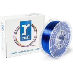 Real filament PETG azul transparente 1,75 mm 1kg
