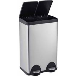 Cooks Professional 60L Dual Recycle Recycling Pedal Bin