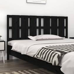 vidaXL black, 185.5 Solid Pine Bed Sänggavel