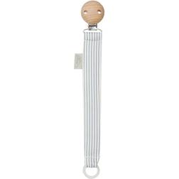 Cam Cam Copenhagen GOTS Striped Pacifier Clip Blue One Size
