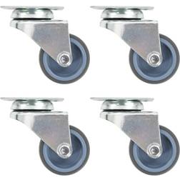 vidaXL Twin-wheel Swivel Casters 12 pcs