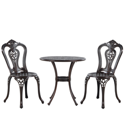 Beliani Metal Garden Café-Set