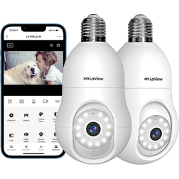 Laview L2 Light Bulb Camera 2-pack