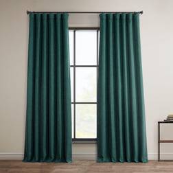 Exclusive Fabrics & Furnishings Half Price Drapes Faux Linen Room Curtains 50W x 96L