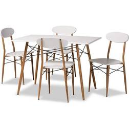 Baxton Studio 5pc Wayne Dining Set 5