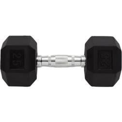 Weider Rubber Hex Dumbbell 25Lb