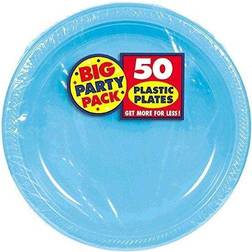 Amscan Caribbean Big Party Pack Plastic Plates 10" Pack of 50