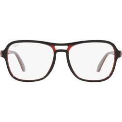 Ray-Ban State Side Black Clear Lenses 55-17 Black 55-17