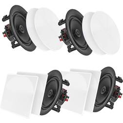Sound Around 8 Inch Bluetooth In-Wall In-Ceiling Speakers