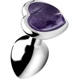 XR Brands Booty Sparks Gemstones Amethyst Heart Anal Plug Small