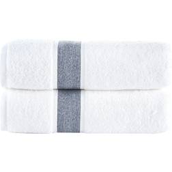 Brooks Brothers Ottoman 2 Bath Towel Blue