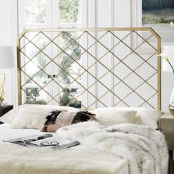 Safavieh FOX6255A-Q Stitch Gold Metal Mesh Headboard