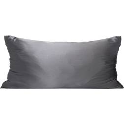 Kitsch Satin Zipper, Softer Silk Cooling Pillow Case Black