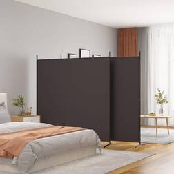vidaXL 3-panels 525x180 stof Rumdeler
