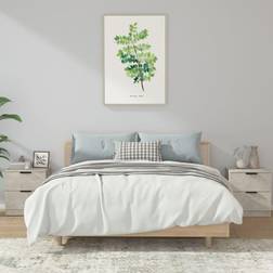 vidaXL 2 st Sängbord