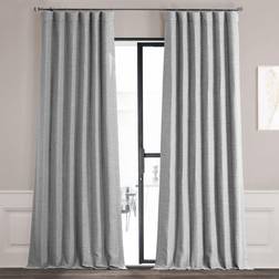 Half Price Drapes Fabrics & Furnishings Vista Grey Rod Pocket Blackout 127x