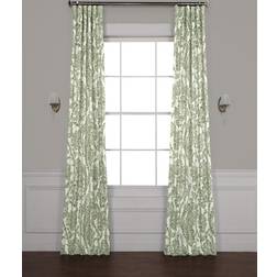 Half Price Drapes Fabrics & Furnishings Tea Time Green Floral Room Darkening x