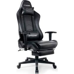 GTRACING GT901 Footrest Series Gaming Chair - Black