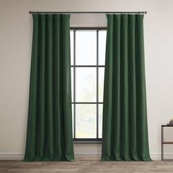 Exclusive Fabrics & Furnishings Key Green Linen Room Darkening x