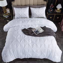 Andency Pinch Pleated Bedspread Blue, Green, Grey, Beige, White, Black, Yellow, Orange (228.6x228.6cm)
