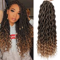 Gx Beauty Goddess Locs Crochet Wavy Hair 20 inch T1B-27