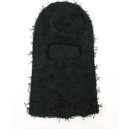 Atakai Distressed Knitted Full Face Ski Balaclava - Black